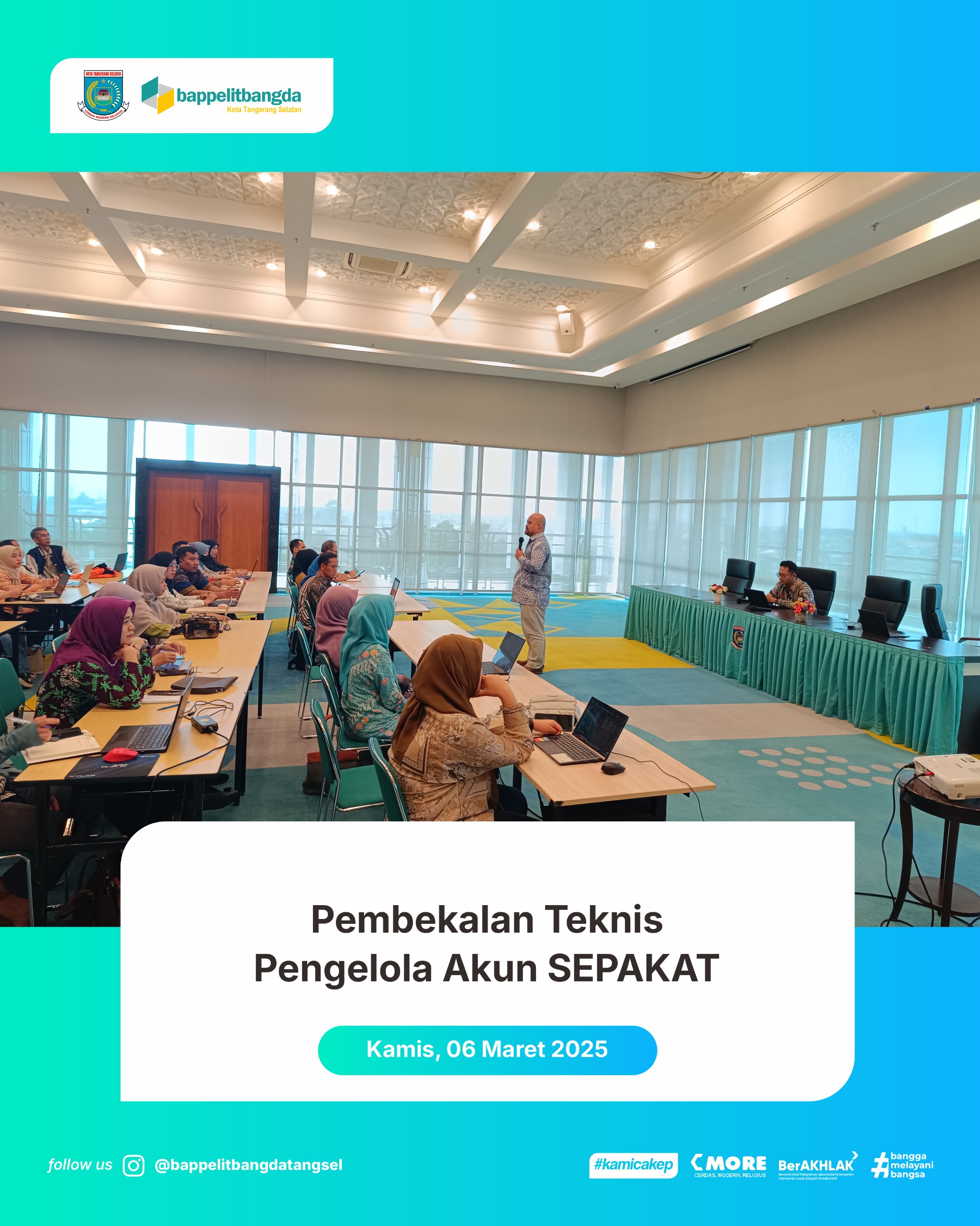 Rapat Pembekalan Teknis Pengelola Akun SEPAKAT