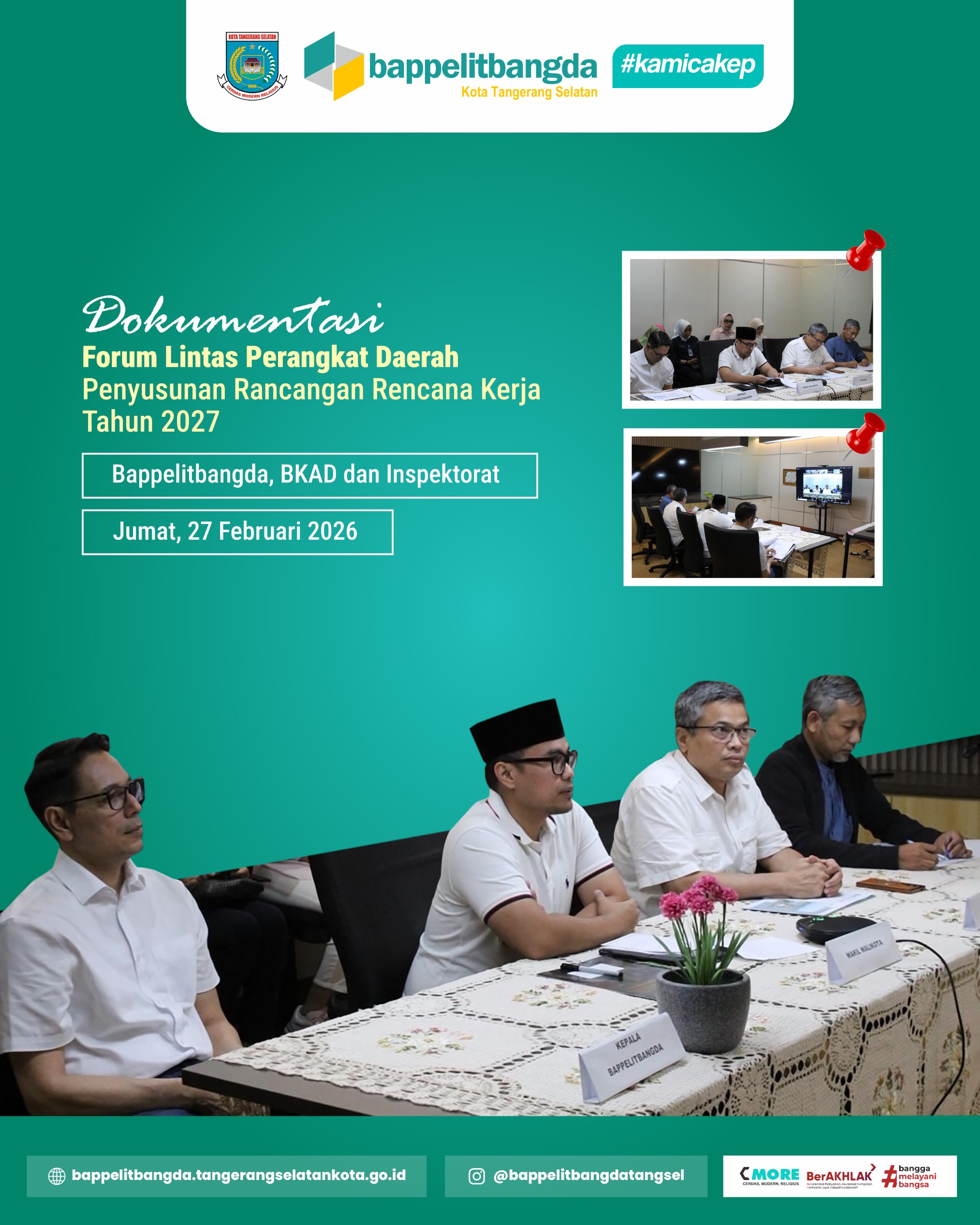 Forum Lintas Perangkat Daerah Bahas Rancangan RENJA Tahun 2027
